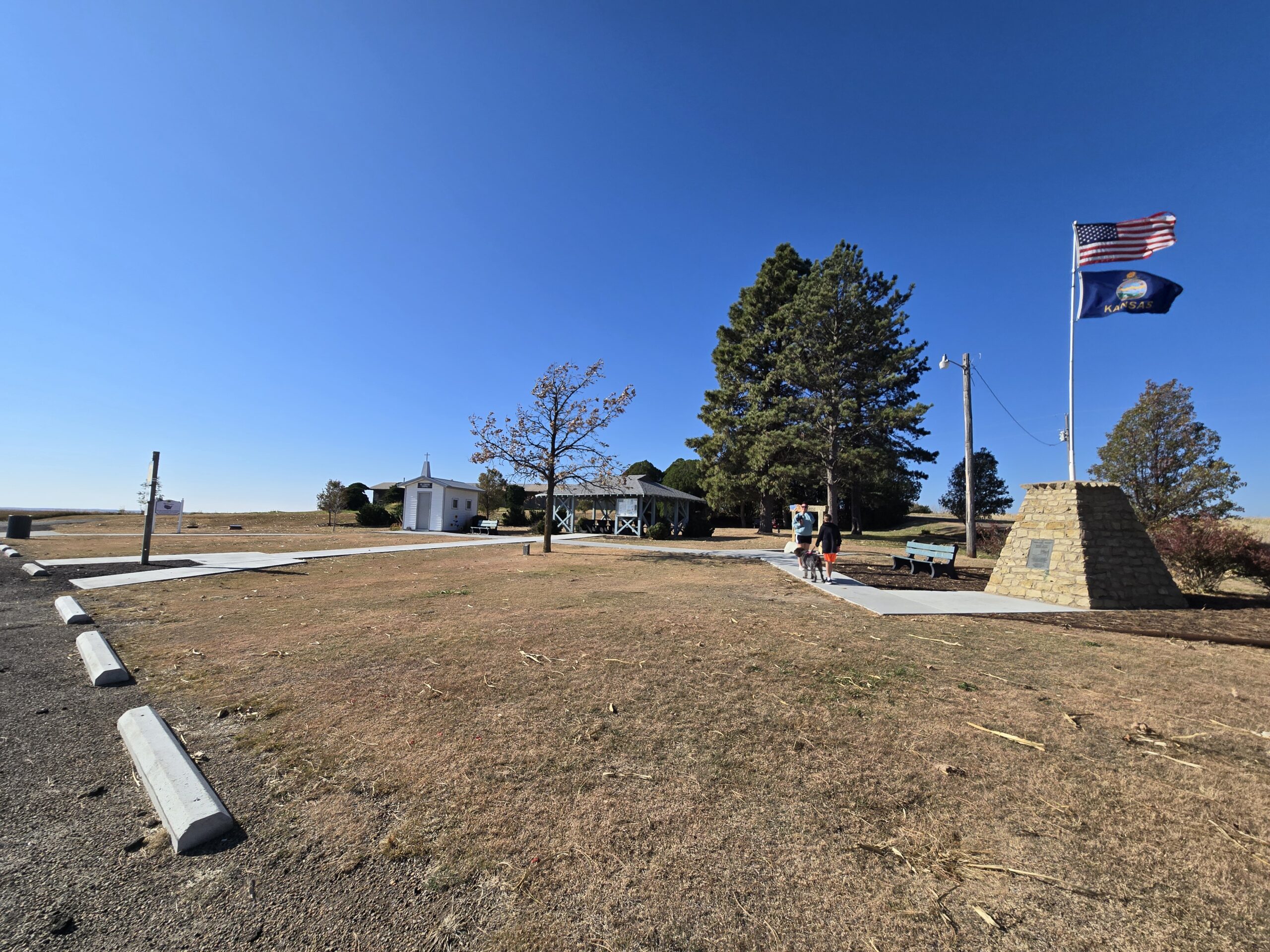 Geographic Center of the Lower 48 United States Park near Lebanon Kansas