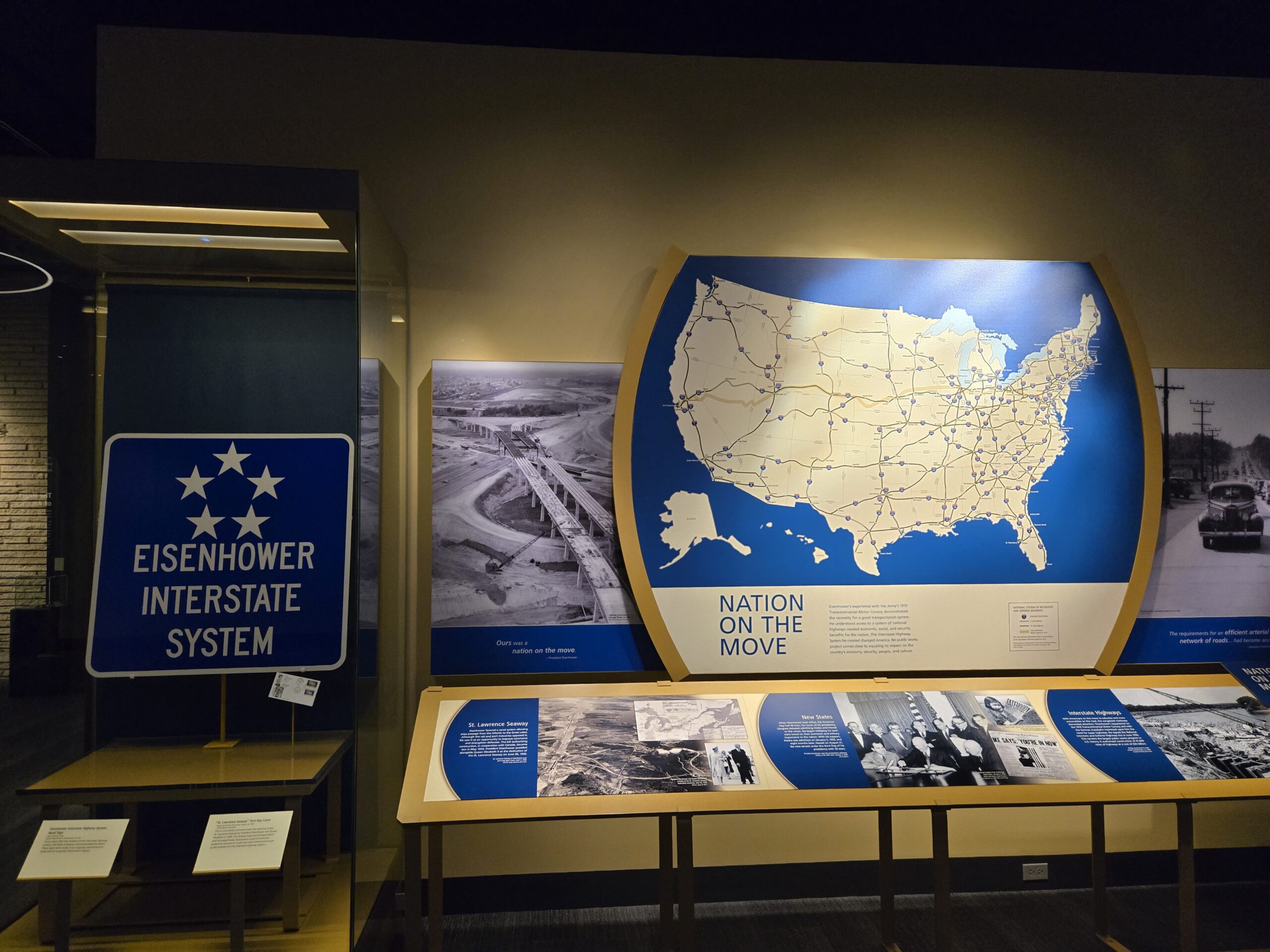 One of the displays within the Dwight Eisenhower Presidential Museum and Library in Abilene Kansas